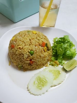 fried rice 50 bath at Ruyi Vegetarian in Bangkok