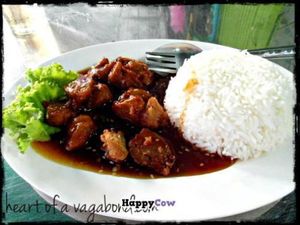 plate at Ruyi Vegetarian in Bangkok