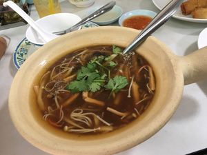 “Shark fin” Soup at Ruyi Vegetarian in Bangkok
