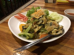 Stir fried veg at Aum in Chiang Mai