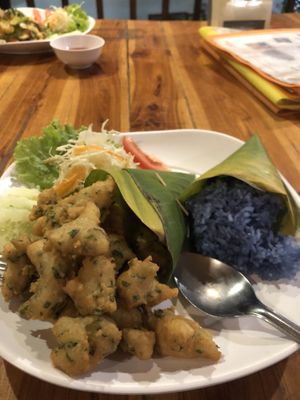 Potato and rice  at Aum in Chiang Mai