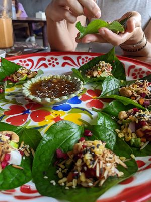 Mieng kham 😋 at Aum in Chiang Mai