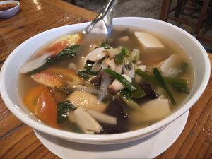 Tom yum at Aum in Chiang Mai