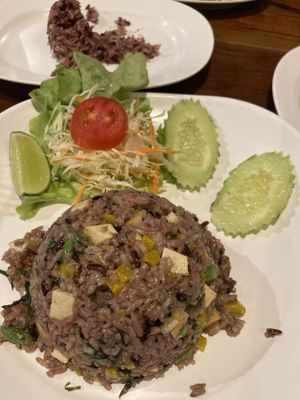 Green Curry Fried Rice  at Aum in Chiang Mai