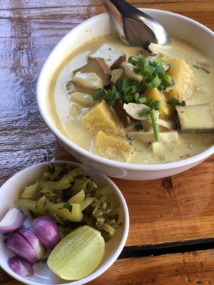 Khao soi  at Aum in Chiang Mai