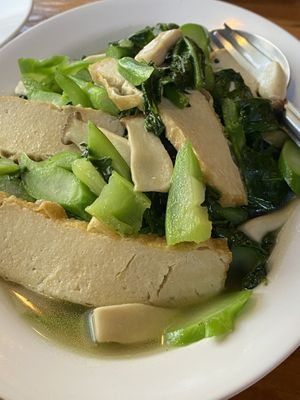 kale/broccoli   at Aum in Chiang Mai