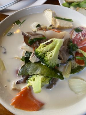 tom kha is really yummy  at Aum in Chiang Mai