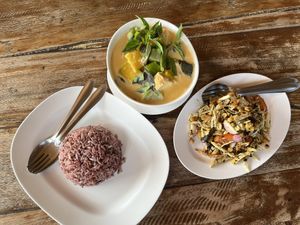 Main dishes  #Veganuary at Aum in Chiang Mai