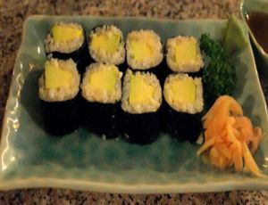 Avocado Maki at Aum in Chiang Mai