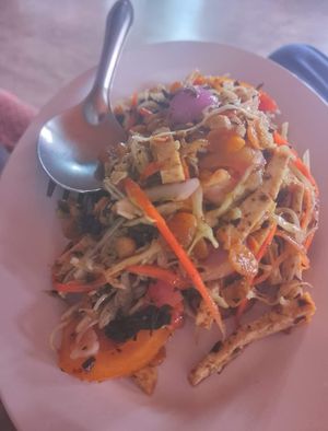 Tea leaf salad at Aum in Chiang Mai