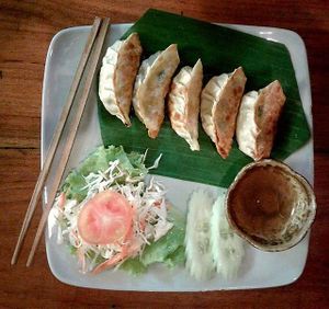 Dumplings at Aum in Chiang Mai