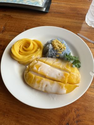 Mango sticky rice  at Aum in Chiang Mai