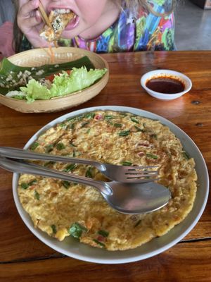 Omelette  at Aum in Chiang Mai
