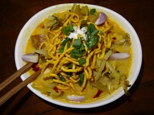 Khao soi at Aum in Chiang Mai