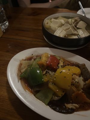 sweet & sour veggiess  at Aum in Chiang Mai