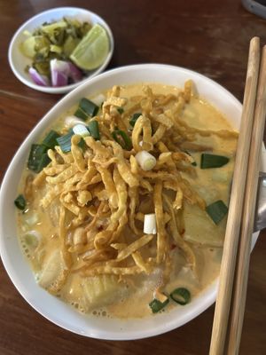 Khao Soi  at Aum in Chiang Mai