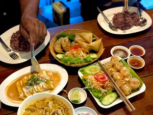 Selection of so many delicious foods! at Aum in Chiang Mai