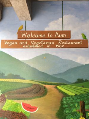 A peaceful spot away from the main road at Aum in Chiang Mai