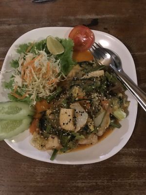 Glass noodles at Aum in Chiang Mai