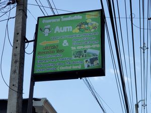 Look for sign at Aum in Chiang Mai
