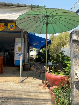 Seating which is available on each side of the restaurant. at Boonsita Restaurant in Chiang Rai