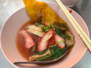 yentafo  at Num Heng Vegetarian in Hat Yai