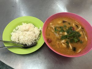tom yam  at Num Heng Vegetarian in Hat Yai