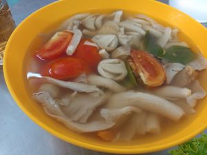 Tom Yam (Clear Soup) at Num Heng Vegetarian in Hat Yai