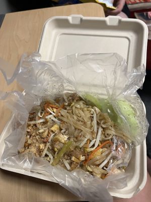 Pad Thai (takeaway)  at Num Heng Vegetarian in Hat Yai