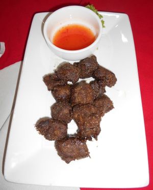 Ning's Five Star J - Shittake Mushrooms - super tasty!! at Five Star J Restaurant in Pattaya