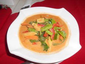 Ning's 5 Star J's Red Curry at Five Star J Restaurant in Pattaya