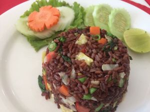 vegetable black rice at Five Star J Restaurant in Pattaya