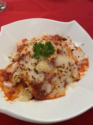 The wrong dish with dairy cheese   at Five Star J Restaurant in Pattaya