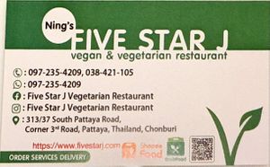   at Five Star J Restaurant in Pattaya