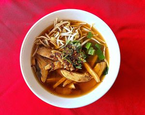 Soy Duck Noodle Soup. at Five Star J Restaurant in Pattaya