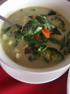 Green curry  at Five Star J Restaurant in Pattaya