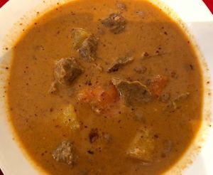 Massaman shiitake curry  at Five Star J Restaurant in Pattaya