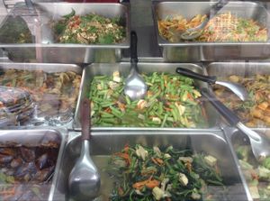 buffet at Hesan Vegetarian in Phuket