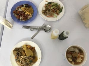 dishes at Hesan Vegetarian in Phuket