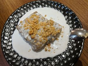 Banana cake at Utopia Vegan in Dickson