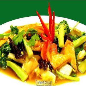 Tofu with Vegetables at Utopia Vegan in Dickson