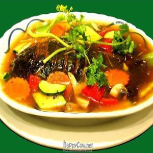 Black Snapper Soy Fish at Utopia Vegan in Dickson