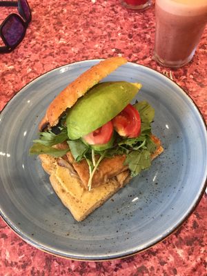  Tofu Burger  at Raw Power Cafe in Auckland