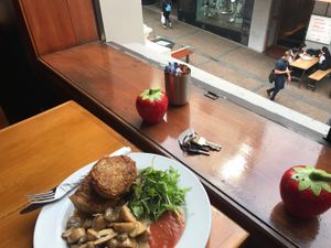 Tofu Hash Mushrooms at Raw Power Cafe in Auckland