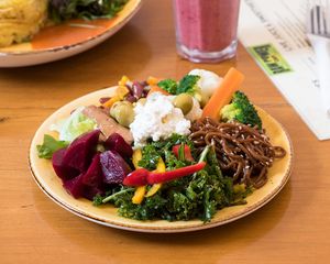 Self Serviced Salad  at Raw Power Cafe in Auckland