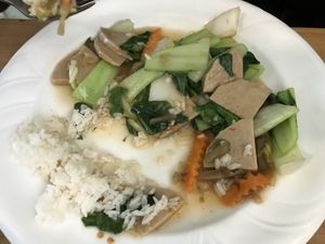 Circular delight  at Welcome Chinese Vegetarian Cafe in Christchurch