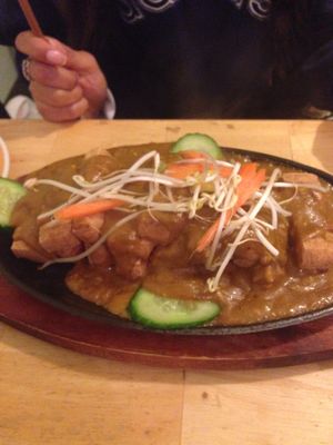 Malaysian satay tofu at Welcome Chinese Vegetarian Cafe in Christchurch