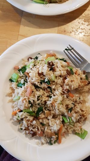 Chef's special fried rice at Welcome Chinese Vegetarian Cafe in Christchurch