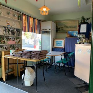 Library at Welcome Chinese Vegetarian Cafe in Christchurch
