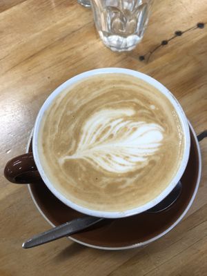 Coffee - soy flat white  at Taste Nature in Dunedin